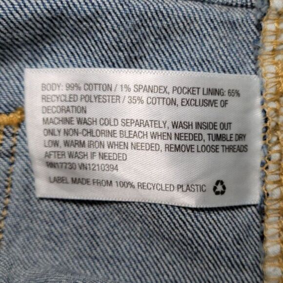 Universal Thread Distressed High-Rise Shortie Shorts Sz 16 - Picture 4 of 9